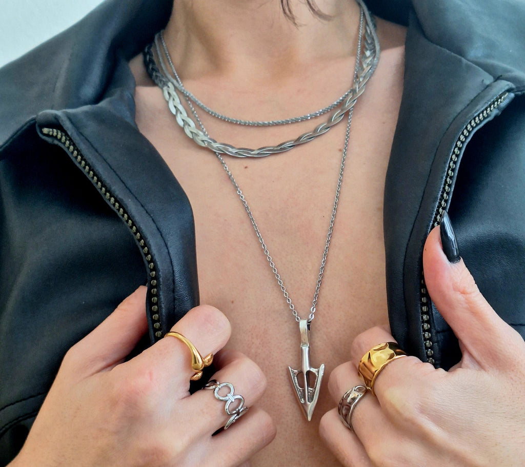 Arrow Chain Pendant Necklace