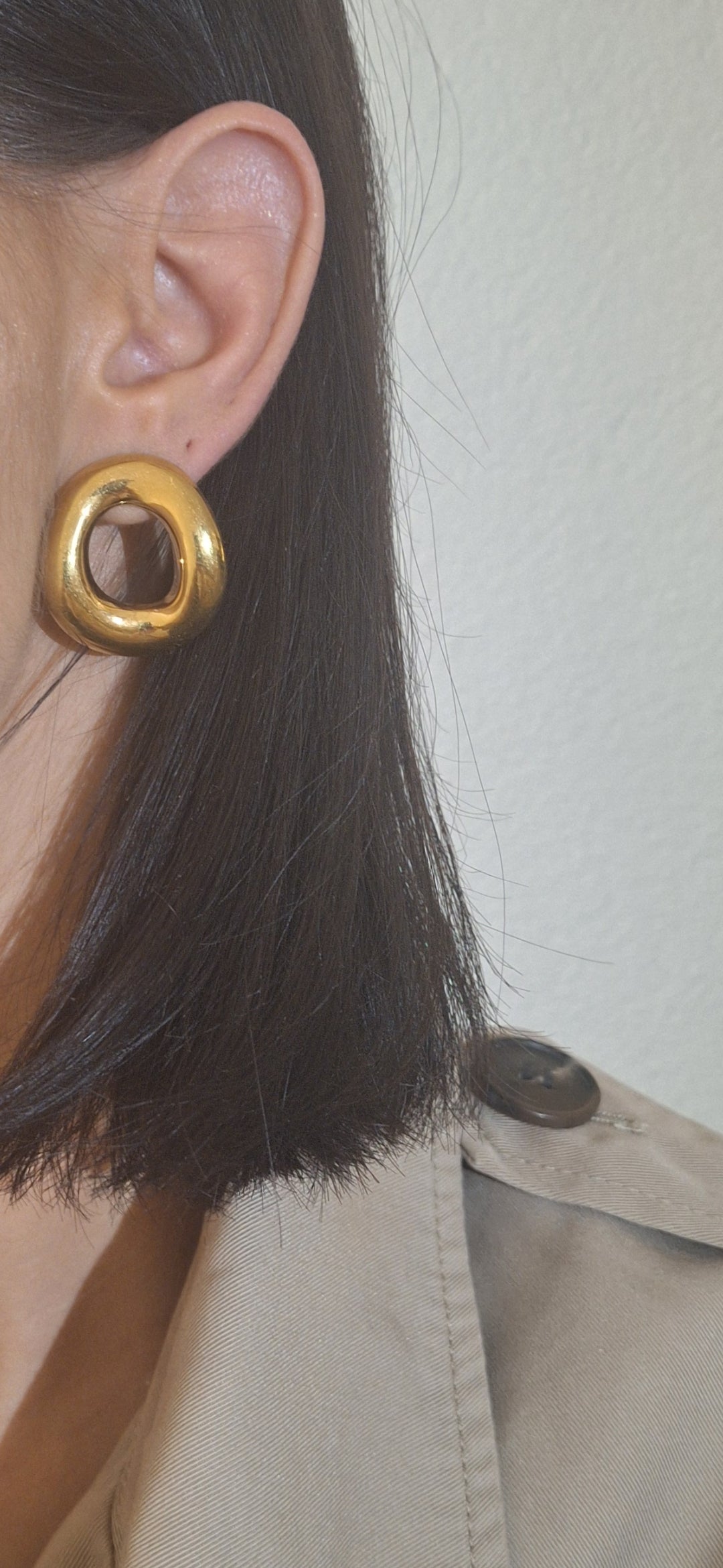 Gold Statement Studs