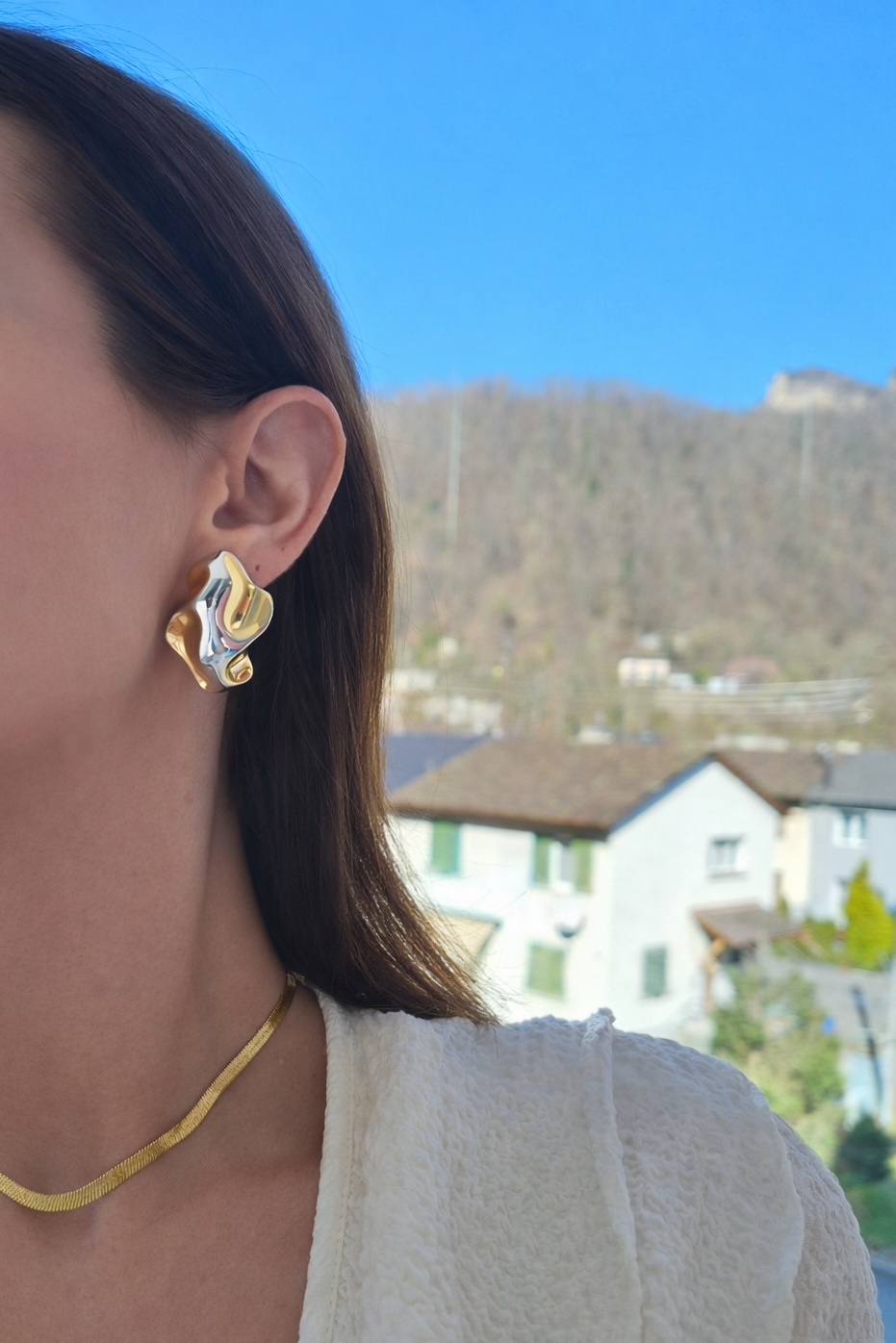 Melted Statement Earrings