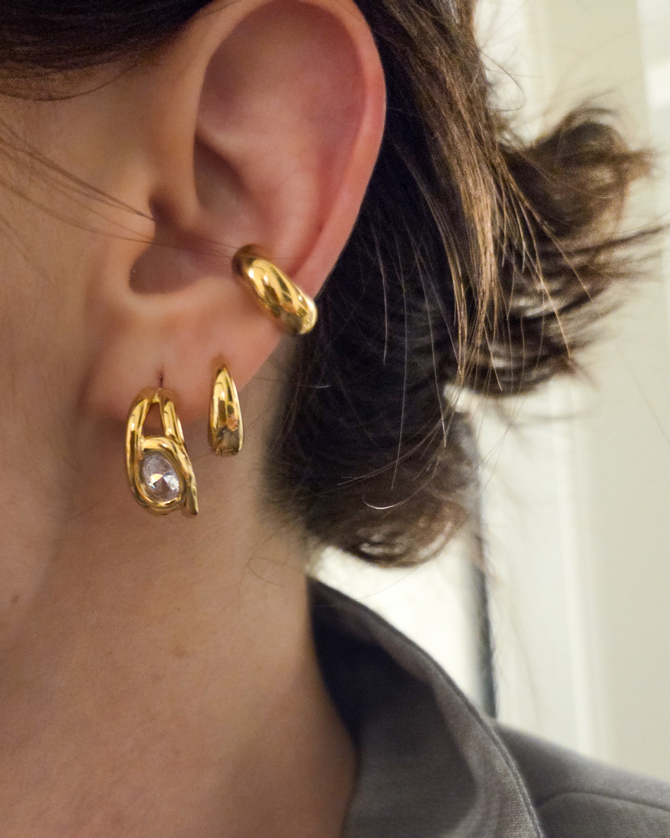 Chunky Cuff Earrings