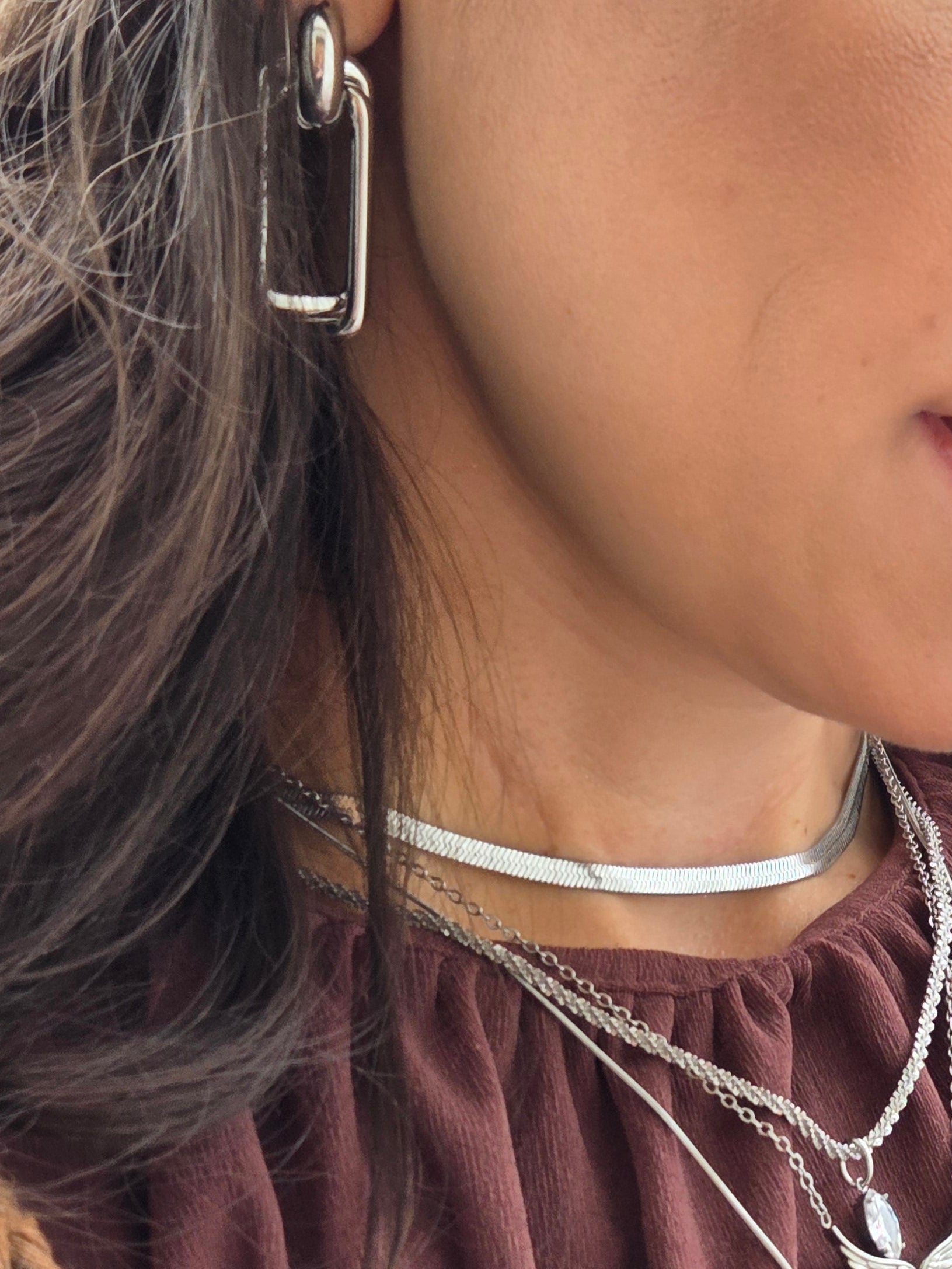 Link Earrings – Silver