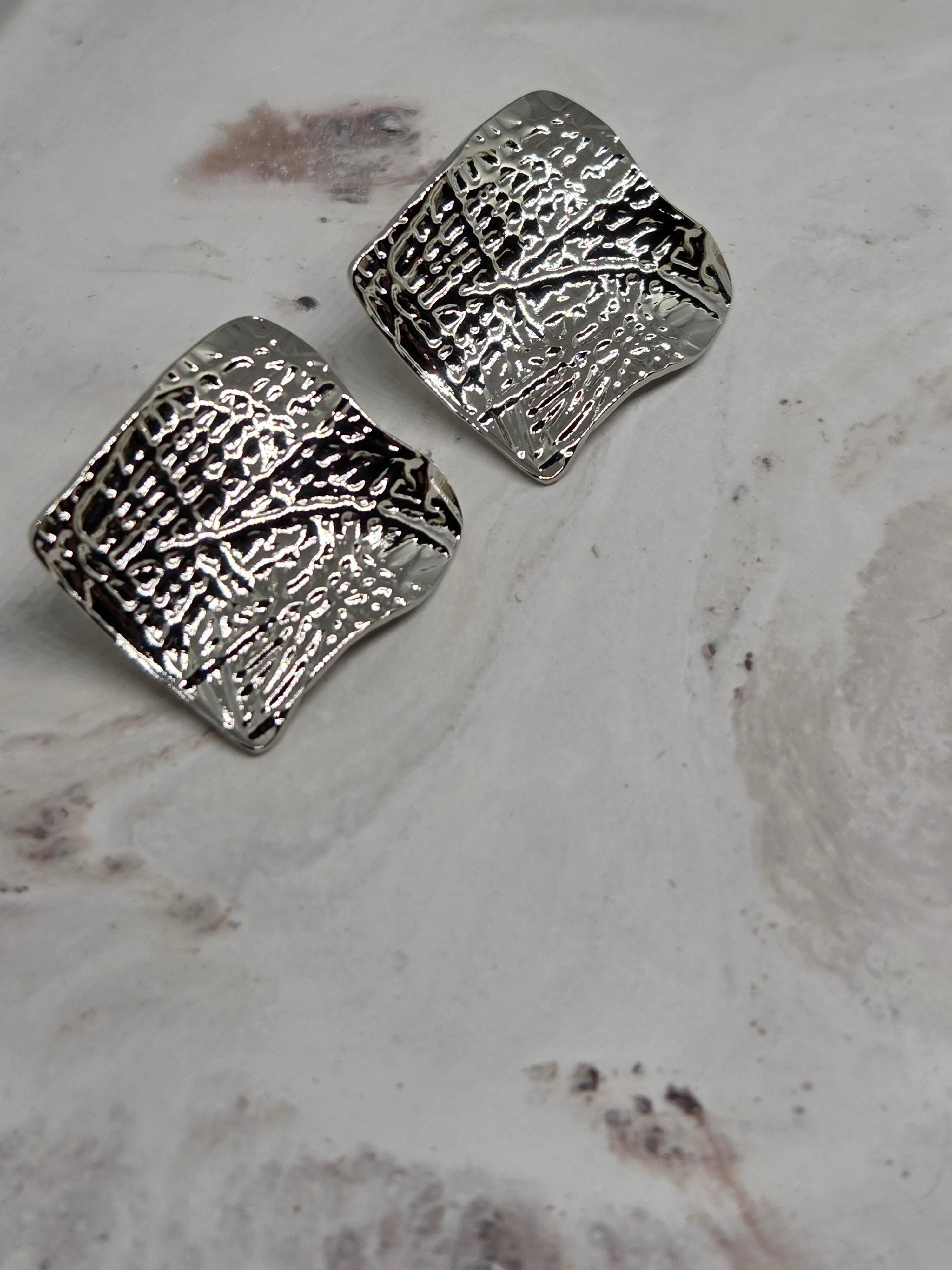 Textured Statement Earrings