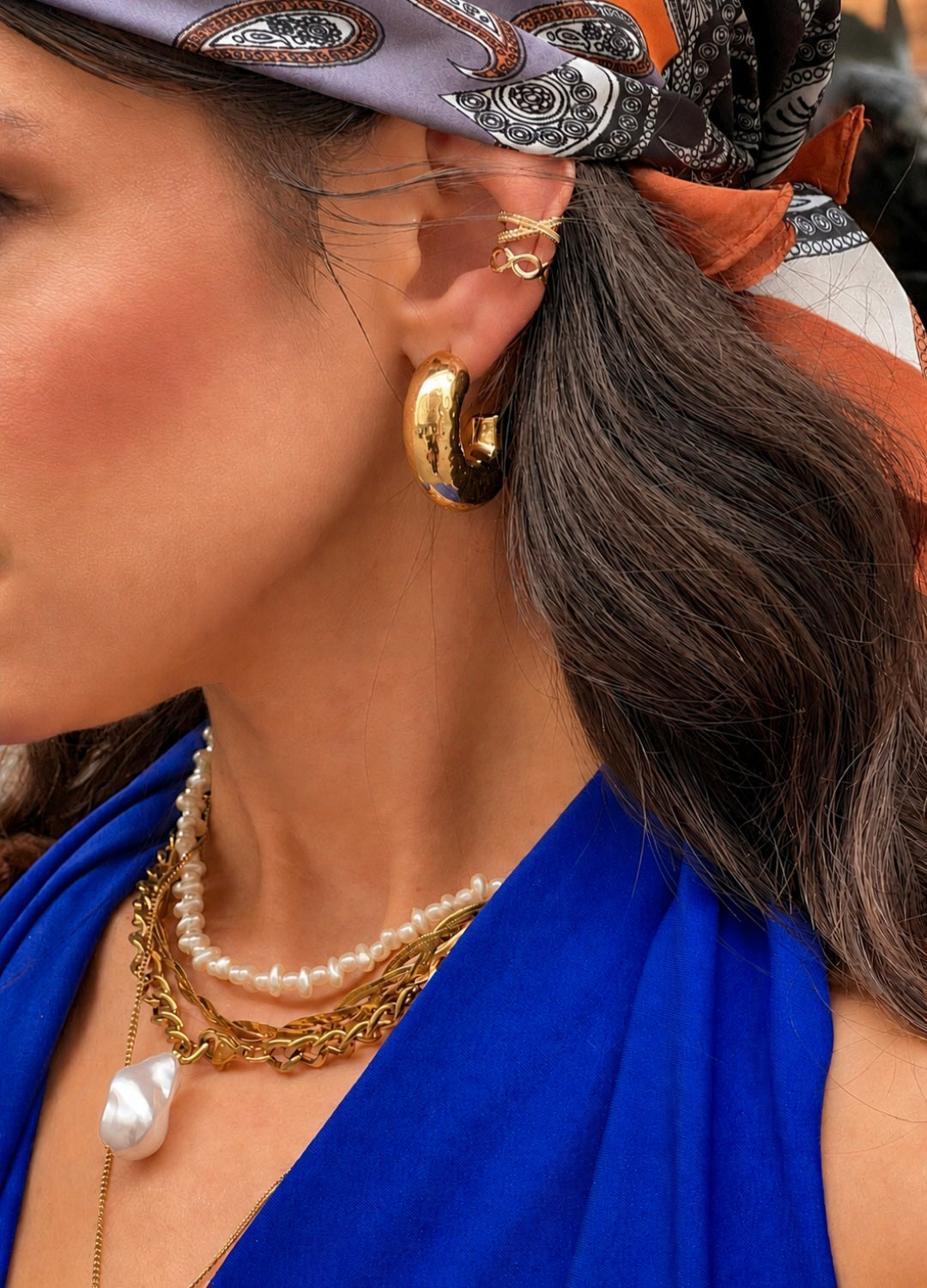 Sienna Hoops – Gold