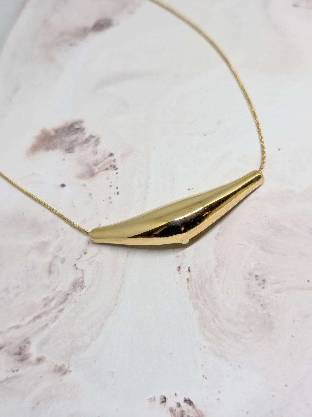 Sculpted Pendant Necklace