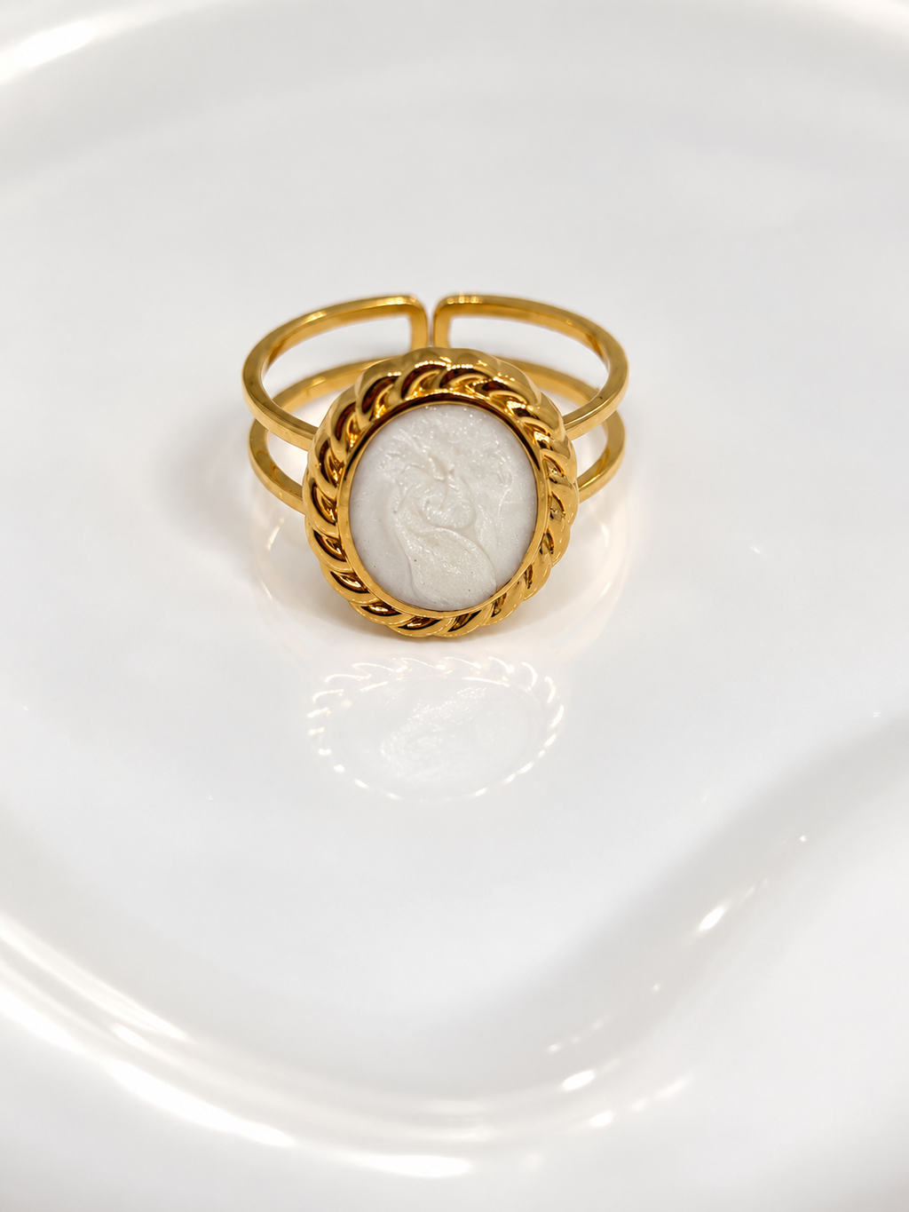 Braided Pearl Ring