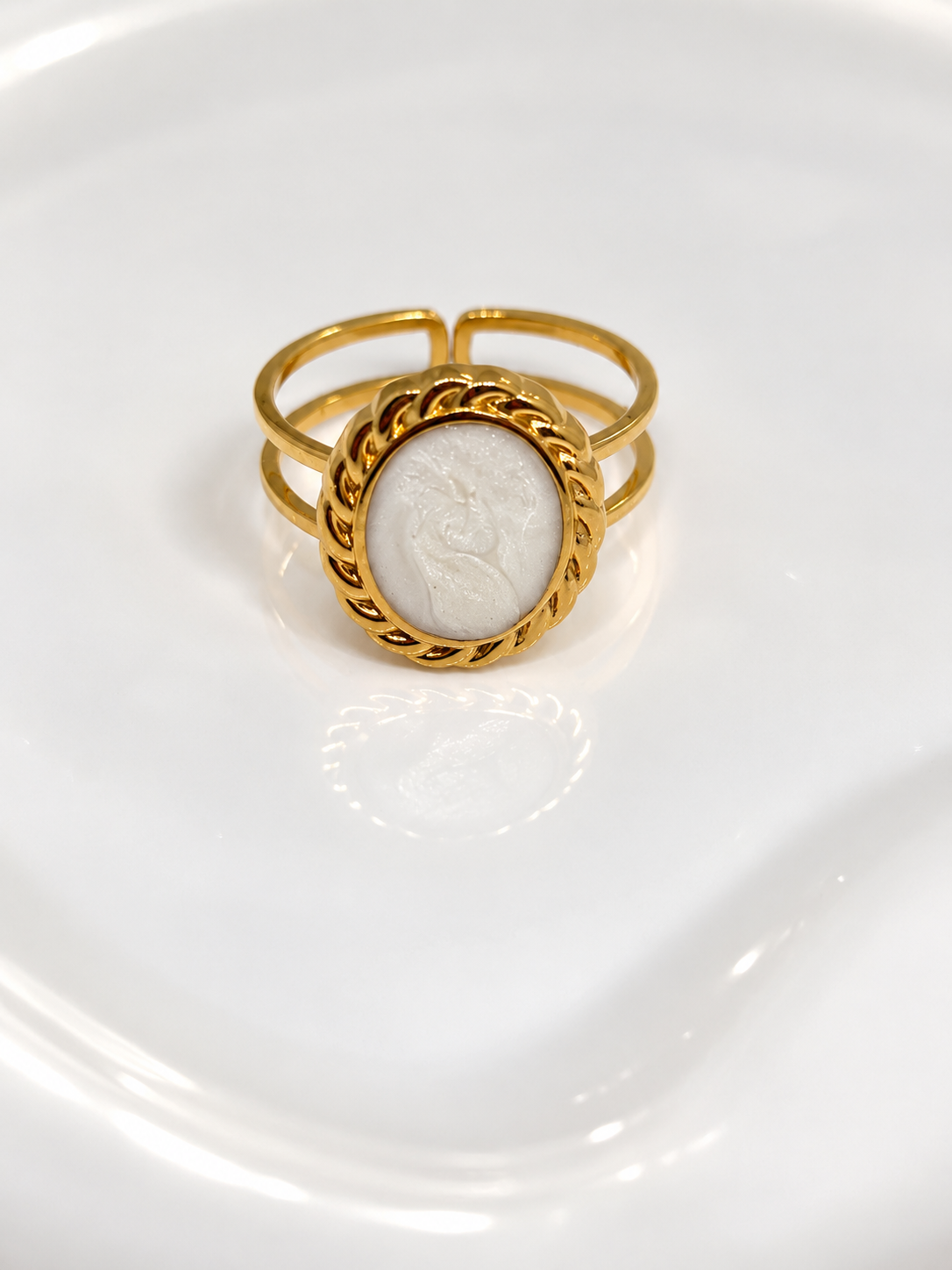 Braided Pearl Ring