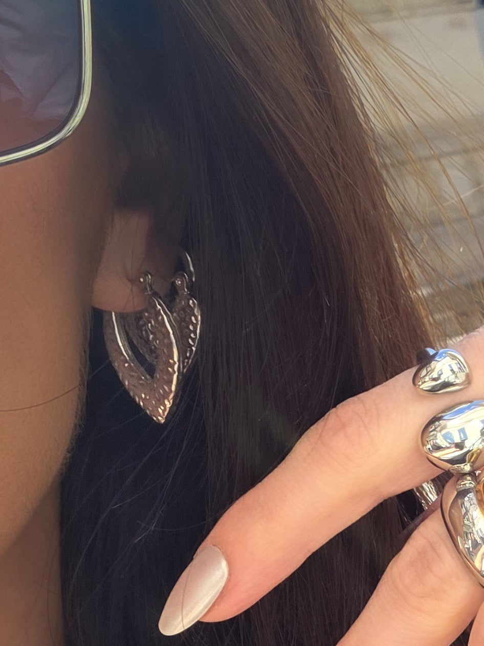 Textured Statement Hoops