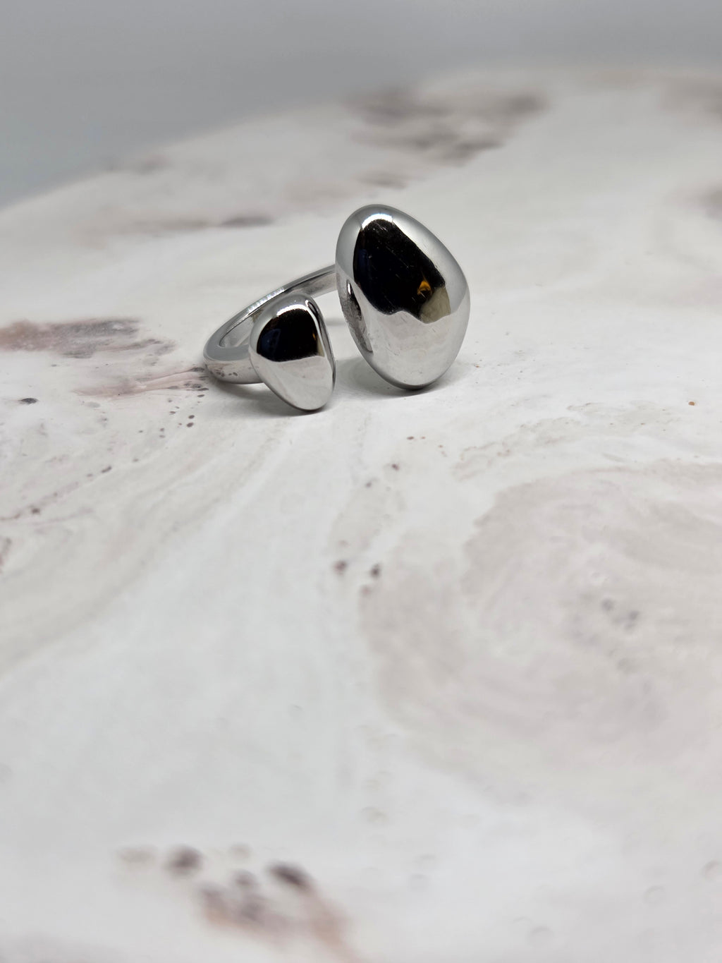 Pebble Open Ring
